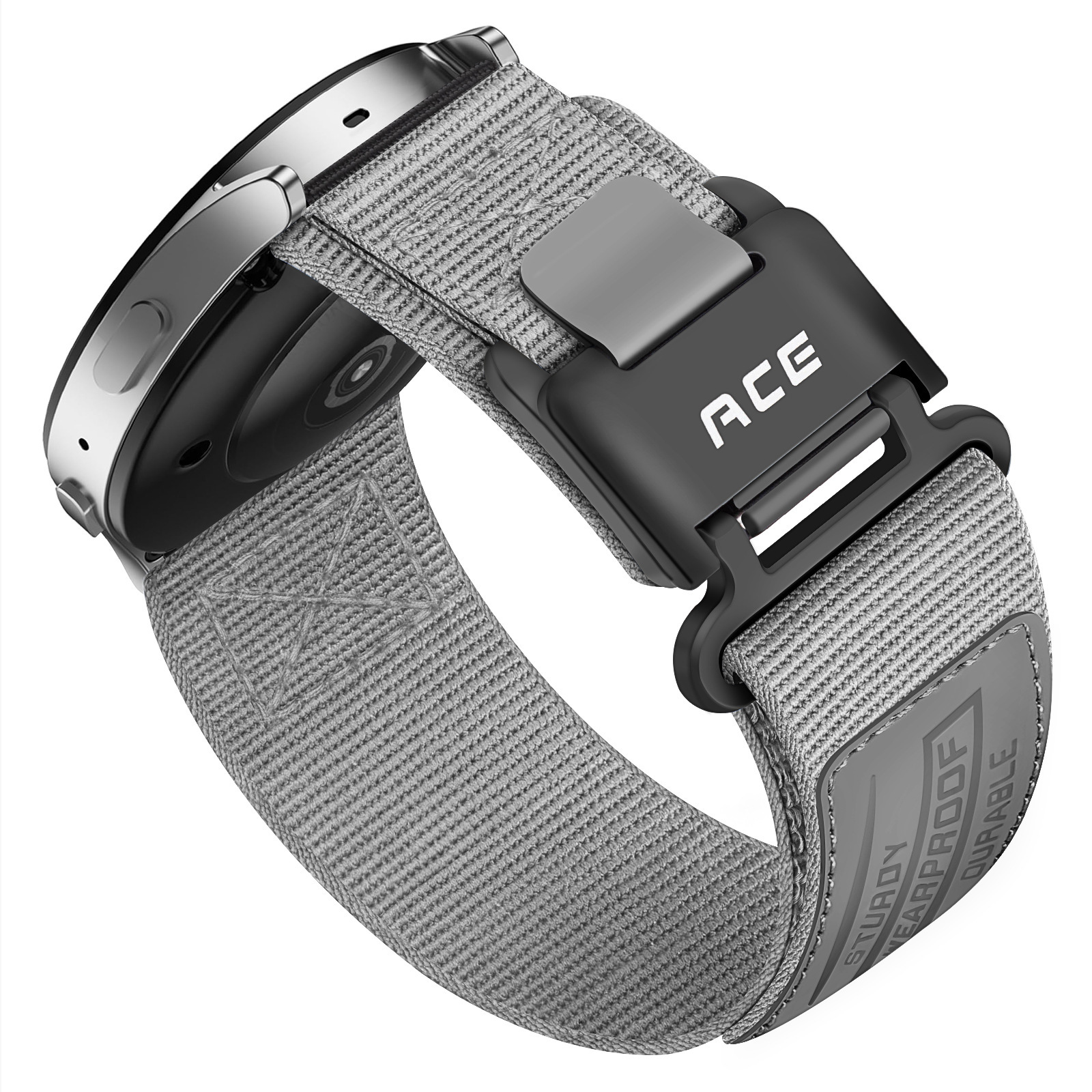 Nylon Canvas Sports Velcro Magnetic Loop Watch Strap - Image 8
