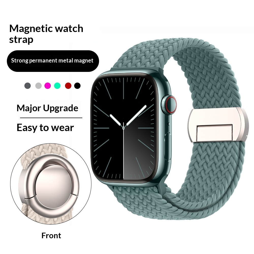 Nylon Braided Round Magnetic Universal Watch Strap - Image 5