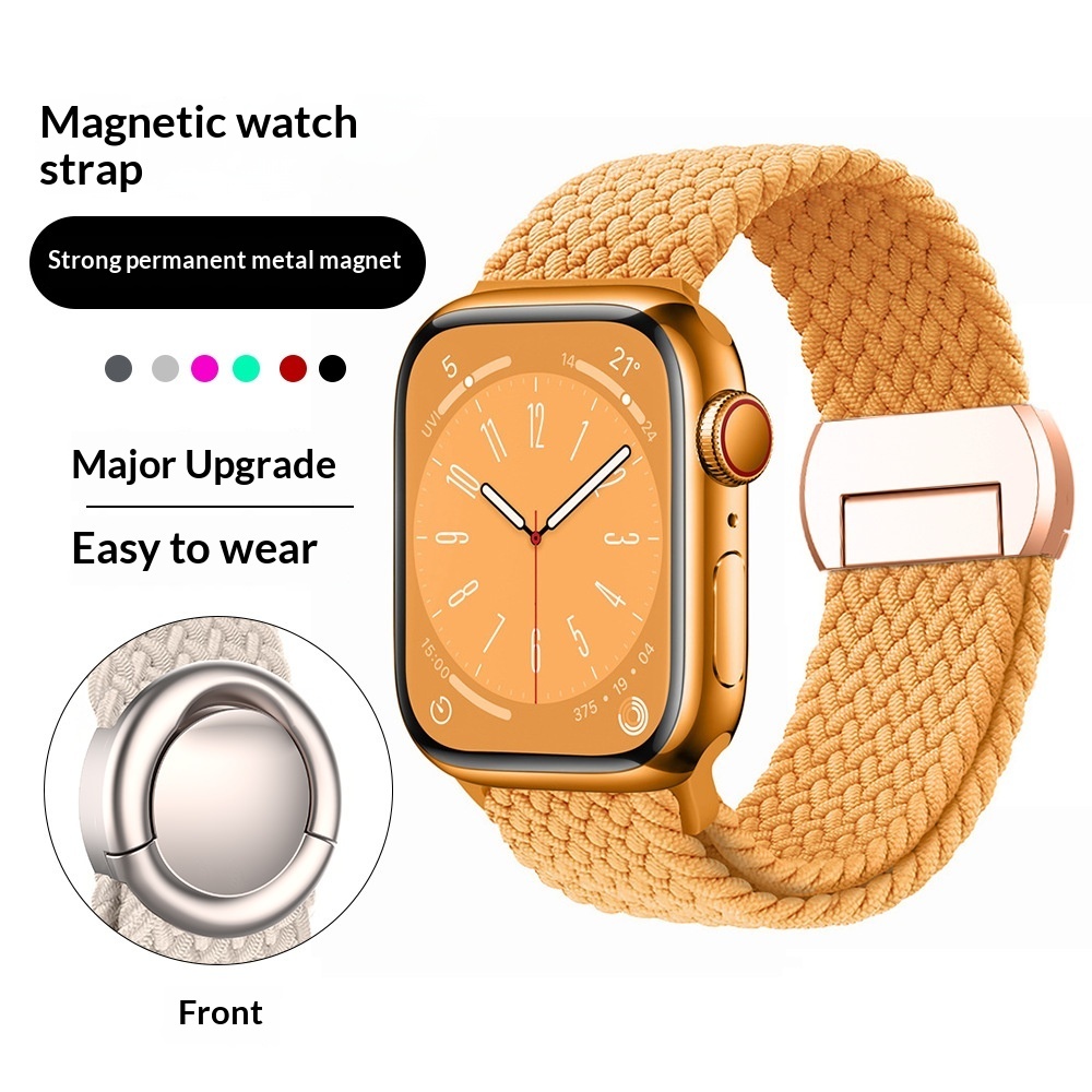 Nylon Braided Round Magnetic Universal Watch Strap - Image 6