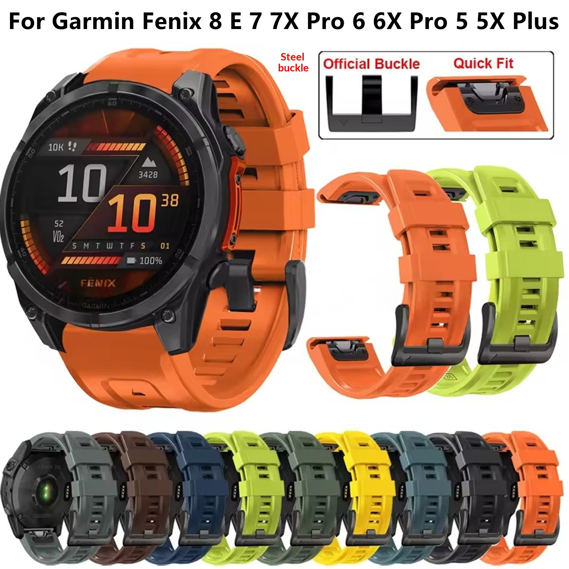 Two Tone Silicone Quick Release Wrist Strap