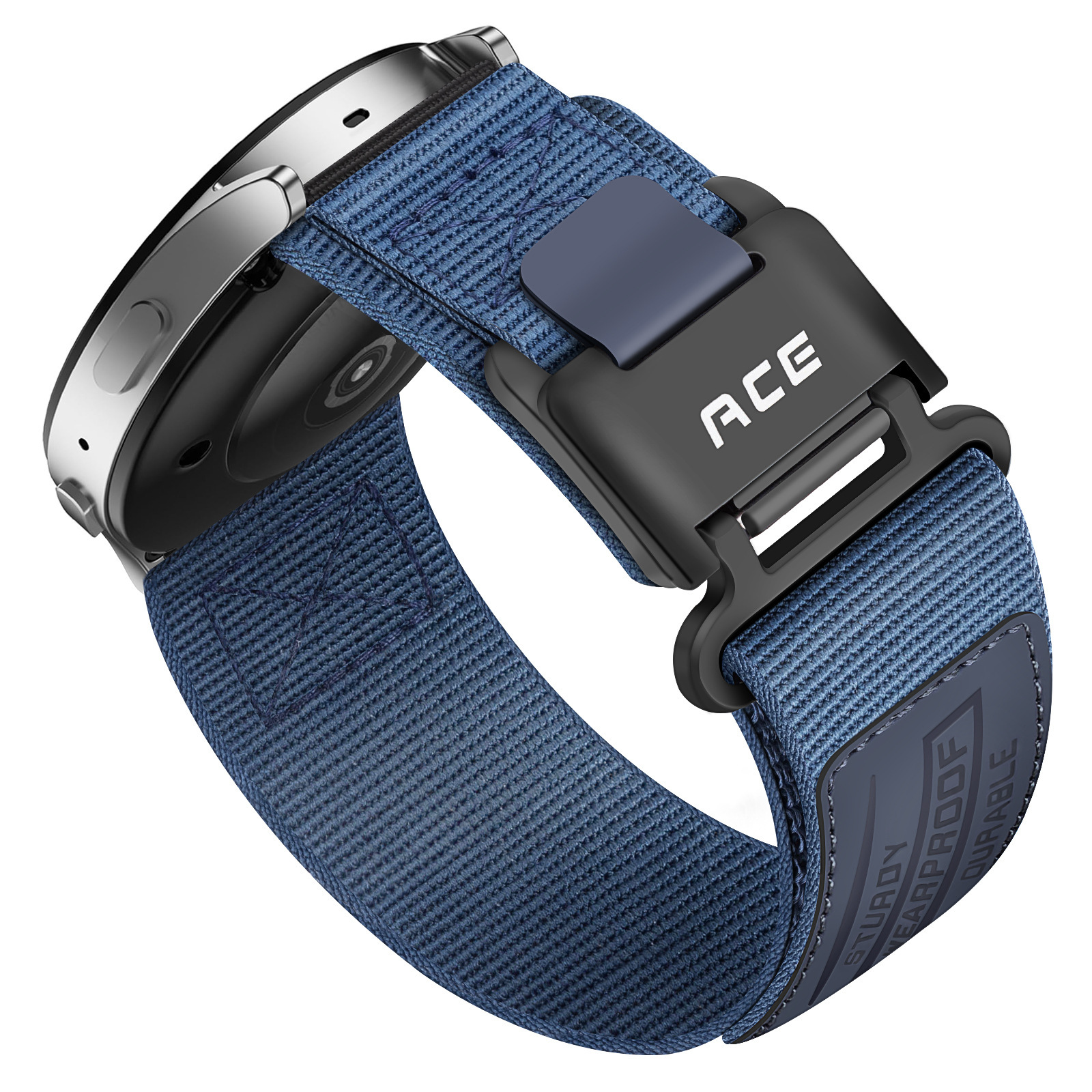 Nylon Canvas Sports Velcro Magnetic Loop Watch Strap - Image 10