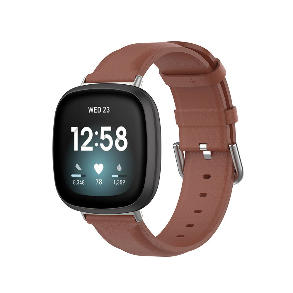 Suitable For Round-end Leather Watch Straps Solid-color Leather Wristbands All - Image 5